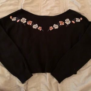 L.A Hearts Flower Knit Sweater